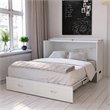 Atlin Designs Traditional Solid Wood Queen Murphy Bed Chest in White