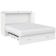 Atlin Designs Traditional Solid Wood Queen Murphy Bed Chest in White