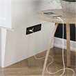 Atlin Designs Solid Wood White Queen Murphy Bed Rectangular Space Saving Assembly Required
