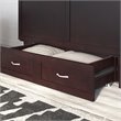 Atlin Designs Mid-Century Solid Wood Queen Murphy Bed Chest in Espresso