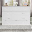 Atlin Designs Queen Traditional Wood Murphy Bed Chest Bed with Mattress in White
