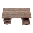 Atlin Designs 3 Drawer Writing Desk in Brown and Black