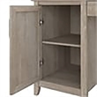 Atlin Designs Farmhouse Wood Computer Desk with Storage in Gray