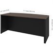 Atlin Designs Bowfront Writing Desk in Antigua and Black