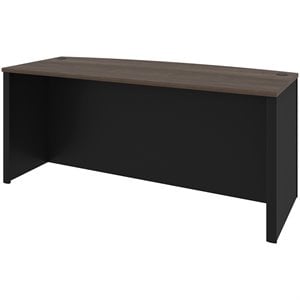 Atlin Designs Bowfront Writing Desk in Antigua and Black