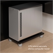Atlin Designs 4 Piece L Shaped Computer Desk in Antigua and Black