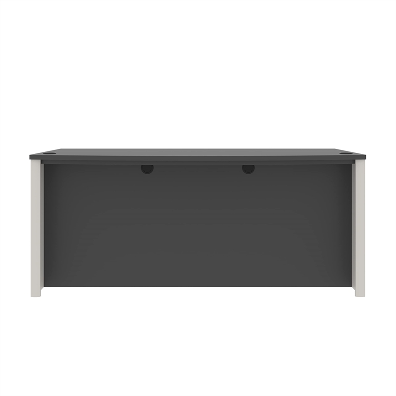 Atlin Designs Home Office Set with 2 Pedestals in Sandstone and Slate