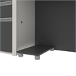 Atlin Designs Home Office Set with 2 Pedestals in Sandstone and Slate