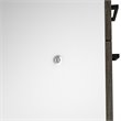 Atlin Designs Laminated Walnut Gray and White Computer Desk L-Shaped Reversible 71