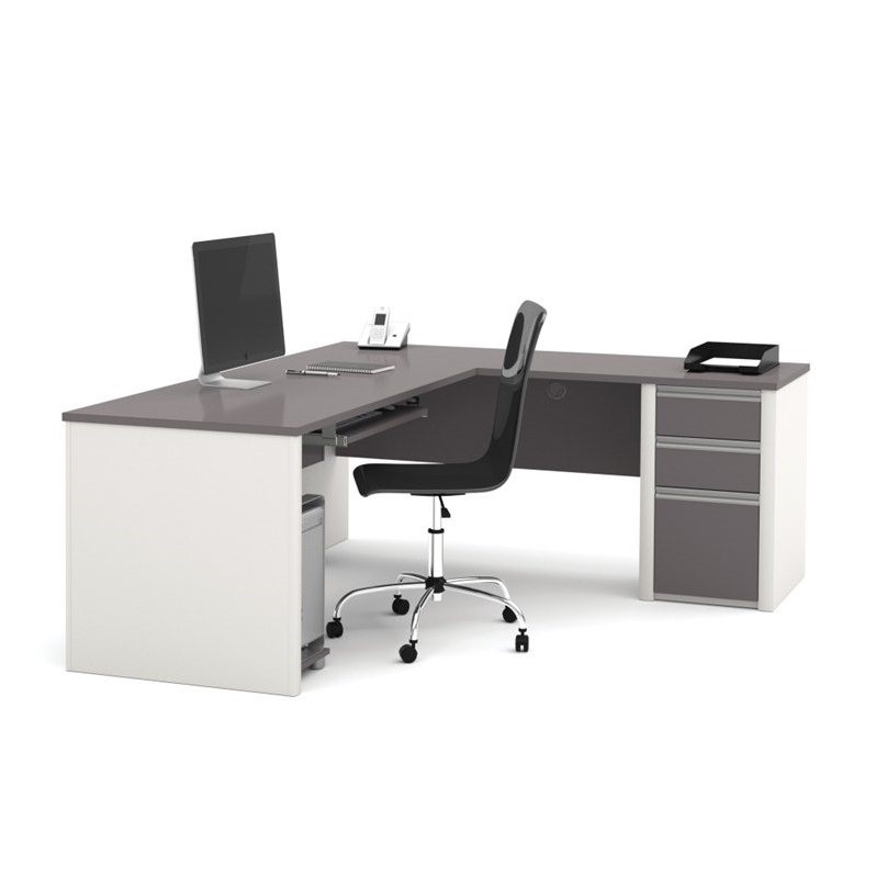 Atlin Designs L-Shaped Desk in Sandstone