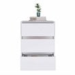 Atlin Designs 3-Drawer Modern Wood Filing Cabinet in White