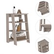 Atlin Designs Modern Wood Linen Cabinet with 4-Shelf in Light Gray