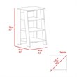 Atlin Designs Modern Wood Linen Cabinet with 4-Shelf in Light Gray