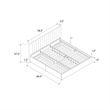 Atlin Designs Modern Upholstered King Bed with Storage Drawers