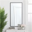 Atlin Designs Metal Black Mirror Rectangular Contemporary 36
