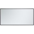 Atlin Designs Metal Black Mirror Rectangular Contemporary 36