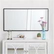 Atlin Designs Metal Black Mirror Rectangular Contemporary 36