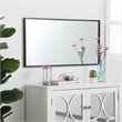 Atlin Designs Metal Black Mirror Rectangular Contemporary 36
