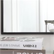 Atlin Designs Metal Black Mirror Rectangular Contemporary 36