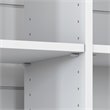 Atlin Designs Engineered Wood White and Gray Bookcase Rectangular 45