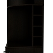 Atlin Designs Modern Corner Bar Cabinet in Black
