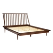 Atlin Designs Modern Wood Queen Spindle Platform Bed in Brown