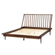 Atlin Designs Modern Wood Queen Spindle Platform Bed in Brown