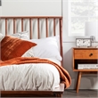 Atlin Designs Modern Wood Queen Spindle Platform Bed in Brown