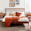 Atlin Designs Modern Wood Queen Spindle Platform Bed in Brown