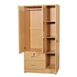 Atlin Designs Contemporary 3-Door and 2-Drawer Bedroom Wardrobe in Maple