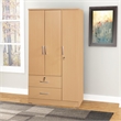 Atlin Designs Contemporary 3-Door and 2-Drawer Bedroom Wardrobe in Maple