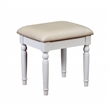 Atlin Designs Contemporary Style Wood 3-Piece Vanity Set in White