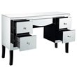 Atlin Designs Contemporary 5 Drawer Mirrored Vanity Table
