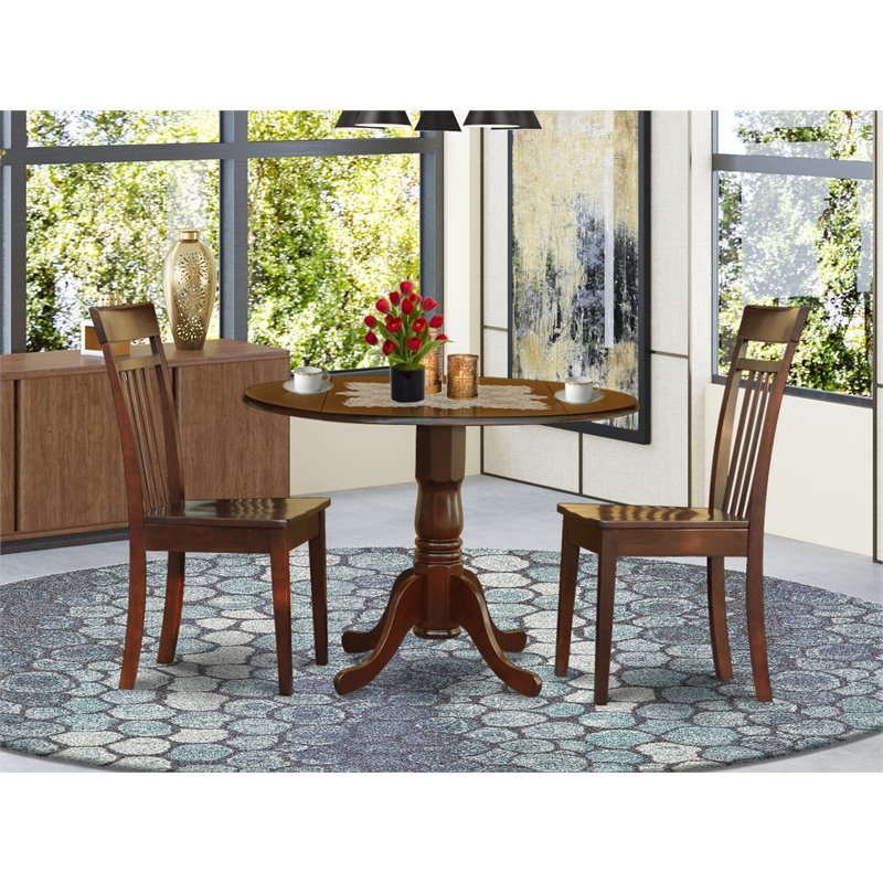 Atlin Designs Dining Table & Ladder Back Chairs in Mahogany