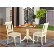 Atlin Designs 3-piece Wood Kitchen Table Set in Buttermilk/Cherry