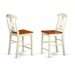 Atlin Designs 3-piece Wood Dining Table Set in Buttermilk/Cherry