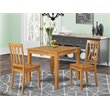 Atlin Designs 3-piece Wood Dining Set with Square Table in Oak