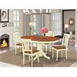 Atlin Designs 5-piece Dining Table and Chairs in Buttermilk/Cherry