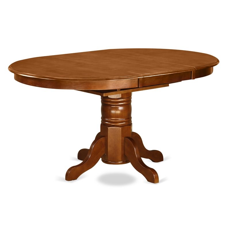 Atlin Designs 5-piece Wood Dining Table Set in Saddle Brown