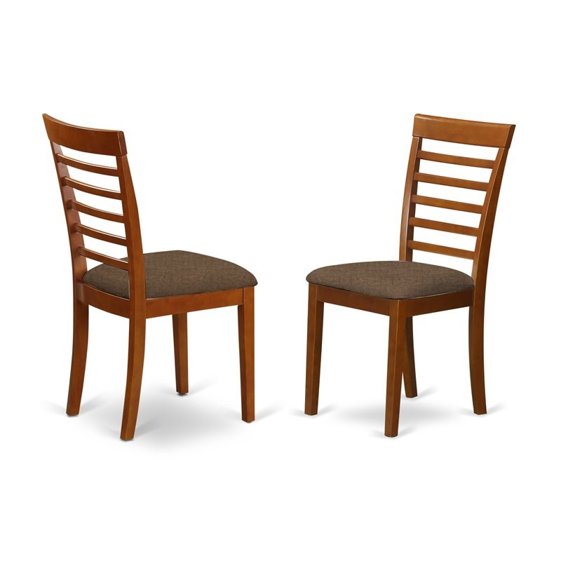 Atlin Designs 5-piece Wood Dining Table Set in Saddle Brown