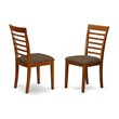 Atlin Designs 5-piece Wood Dining Table Set in Saddle Brown