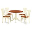 Atlin Designs 5-piece Wood Dining Set with Round Table in Cherry