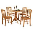Atlin Designs 5-piece Wood Dining Table and Chairs in Oak