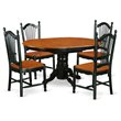 Atlin Designs 5-piece Wood Dining Table Set in Black/Cherry