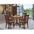 Atlin Designs 5-piece Wood Dining Room Set in Mahogany
