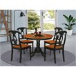 Atlin Designs 5-piece Dining Table and Chair Set in Black/Cherry