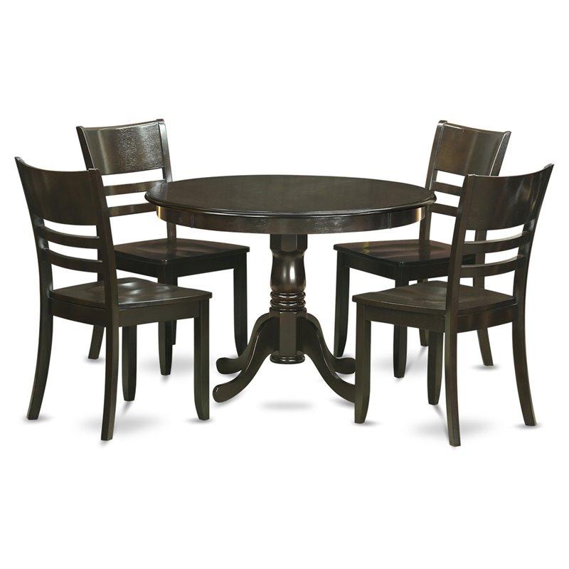 Atlin Designs 5-piece Wood Dining Room Set in Cappuccino