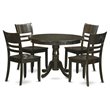 Atlin Designs 5-piece Wood Dining Room Set in Cappuccino