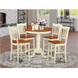 Atlin Designs 5-piece Wood Dining Set in Buttermilk/Cherry