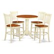 Atlin Designs 5-piece Wood Dining Set in Buttermilk/Cherry